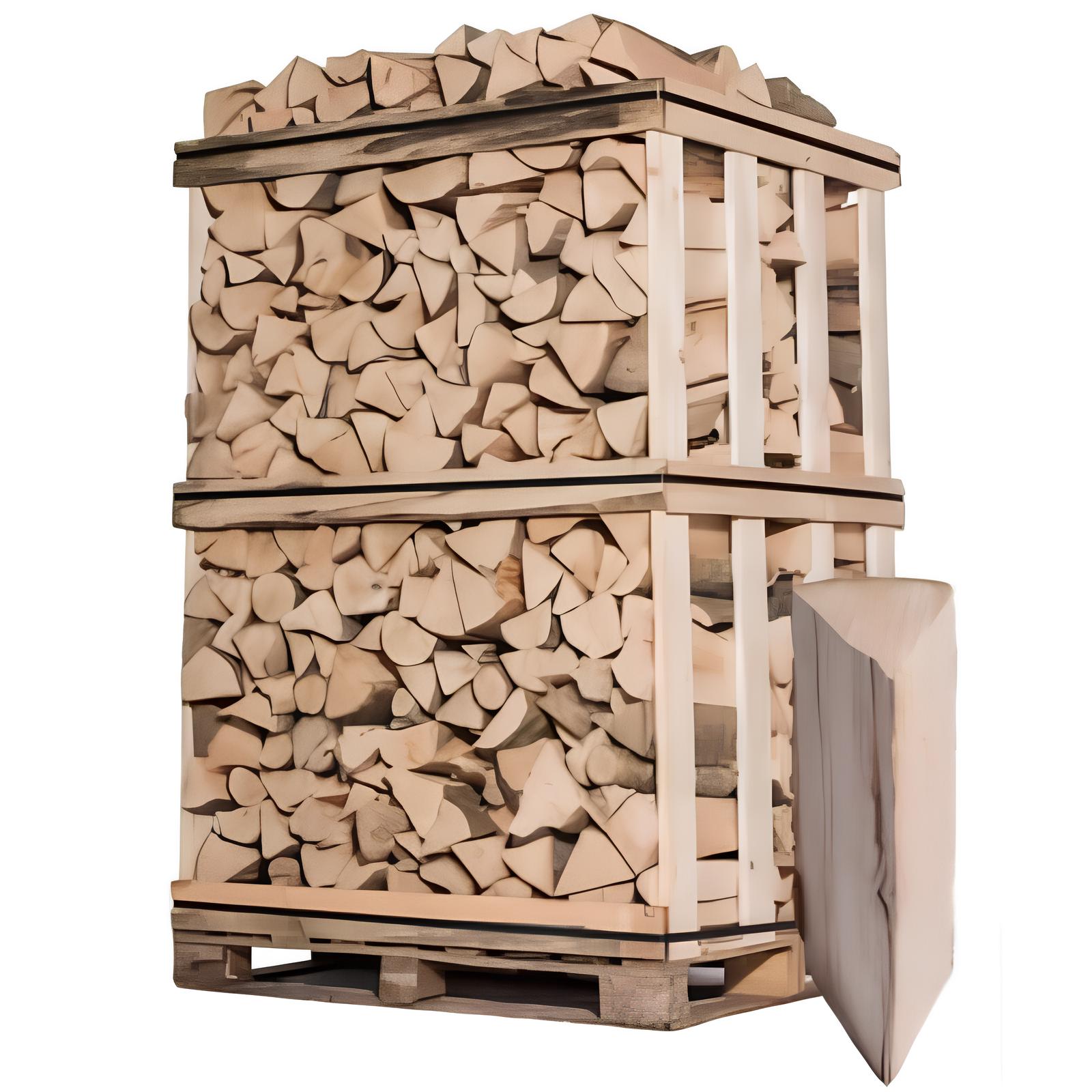 Firewood – 33 cm – Mixed Hardwoods – 2 m³ Pallet – 3 steres