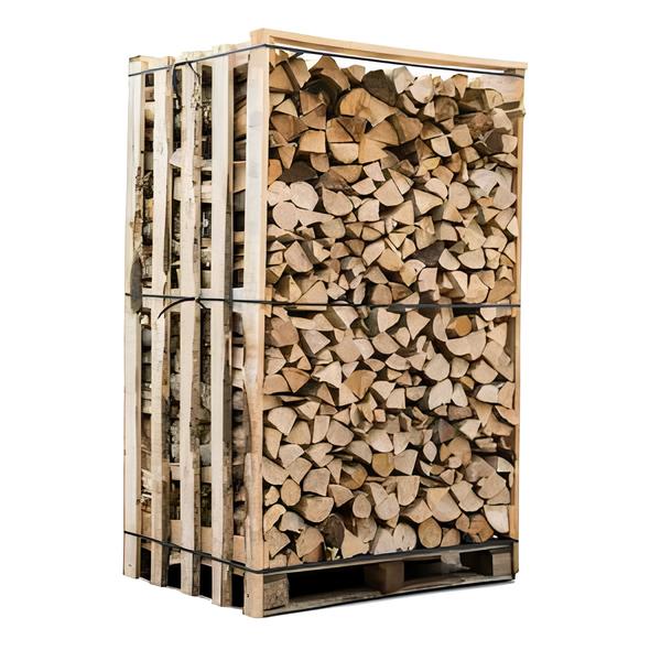 Box of 3 cubic meters of 30cm dry firewood – 2.1m³ pallet of split and cut oak/beech/chestnut wood