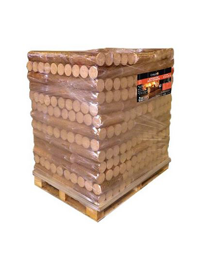 Woodstock densified logs, 104 packs of 5 (1 pallet)