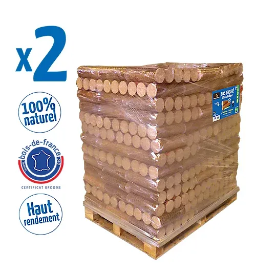Woodstock densified logs, 104 packs of 5 logs (2 pallets)
