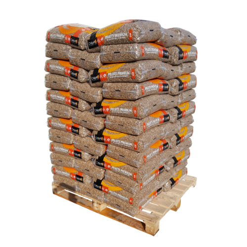 Premium wood pellets – Crépito – pallet of 72 x 15kg bags
