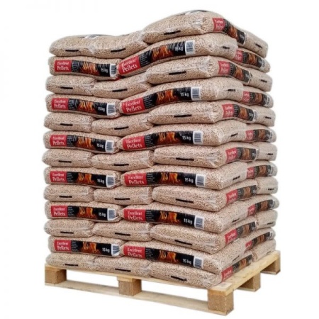 WOODSTOCK pellet pallet x 3 (198 bags)