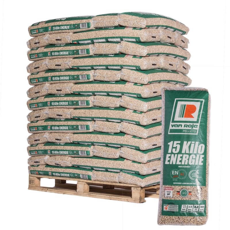 Van Roje Pellets – Pallet of 65 bags of 15 kg