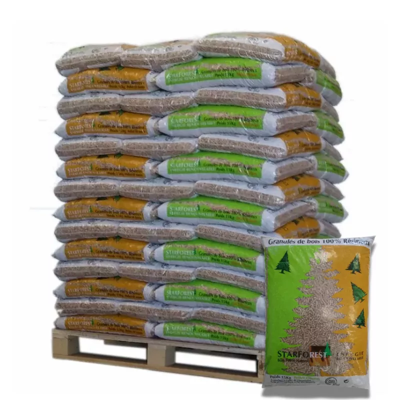 Starforest Pellets – Pallet of 70 bags of 15 kg