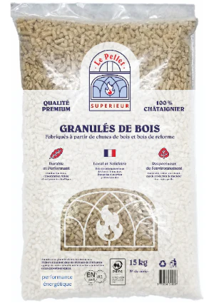 The Arédien Pellet, ENplus standard, 100% chestnut